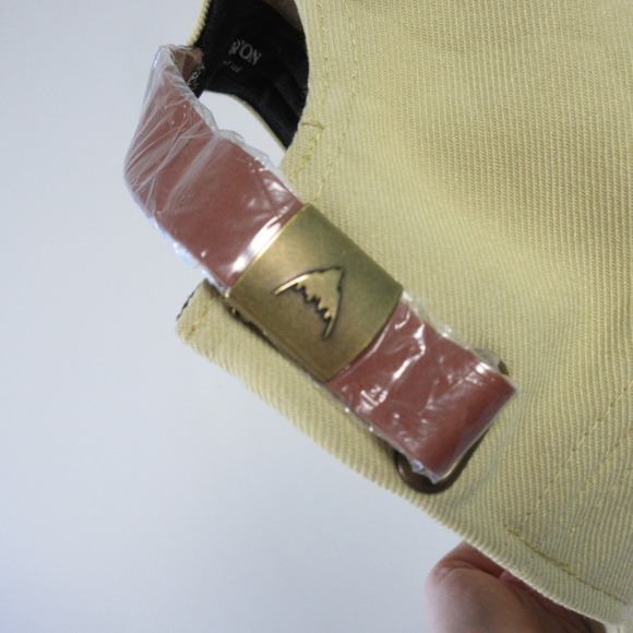 Burton Low Profile Tan Adjustable Hat Baseball Cap Logo Strapback Casual 126 - Picture 6 of 8